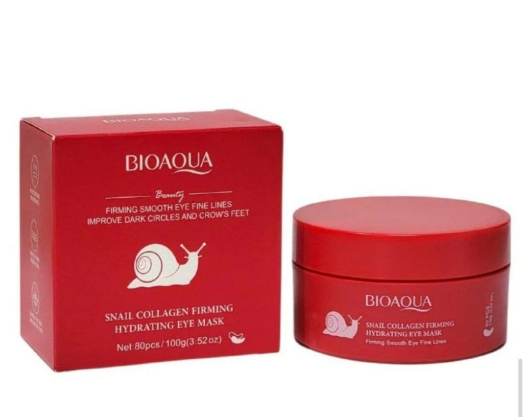 Parches para Ojeras BIOAQUA Baba de Caracol y Colágeno – 80 Piezas / 100 g
