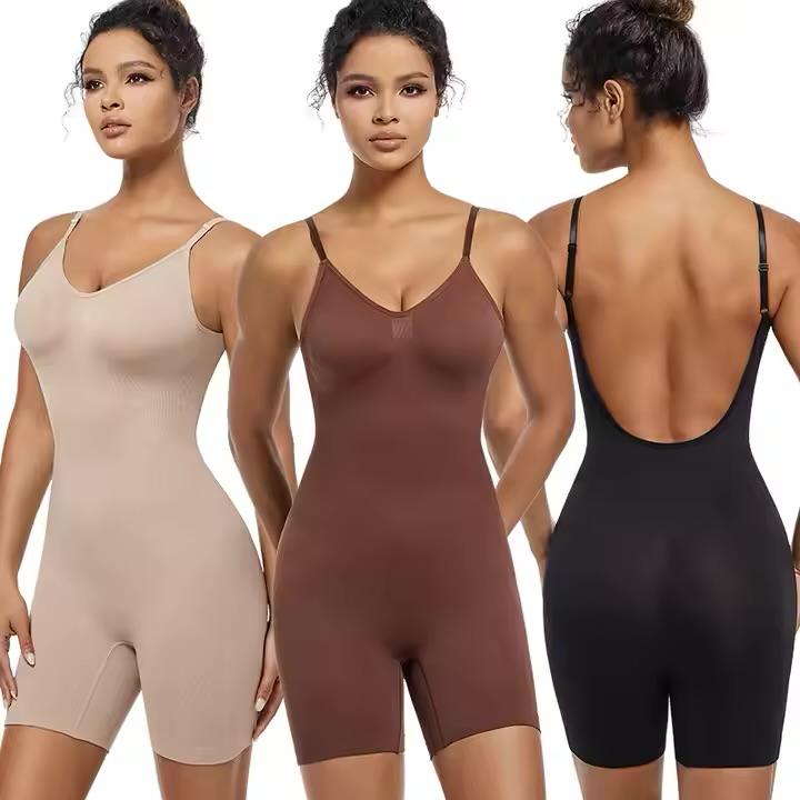Faja Moldeadora Sin Costuras de Cuerpo Completo – Control de Abdomen y Cintura con Tirantes Ajustables