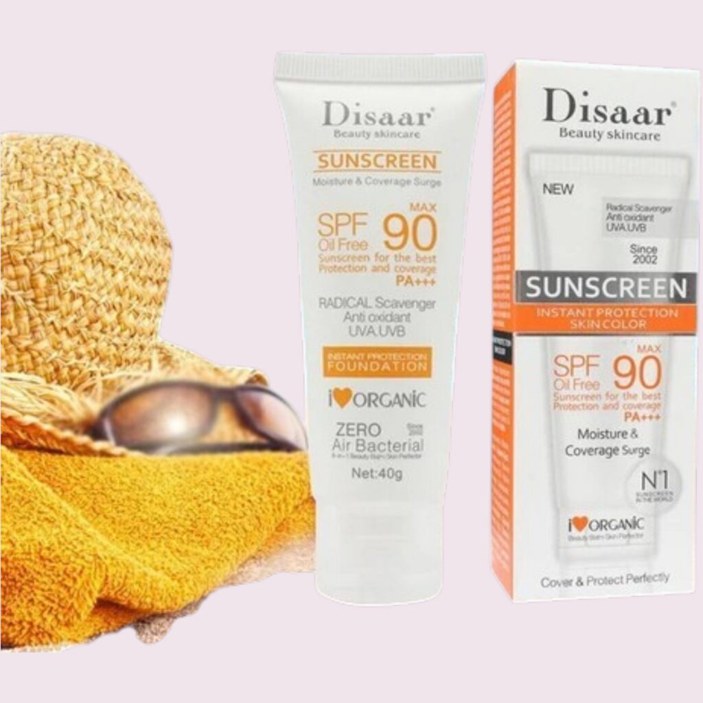 DISAAR Bloqueador Solar SPF 90 PA+++ 40 g | Oil Free